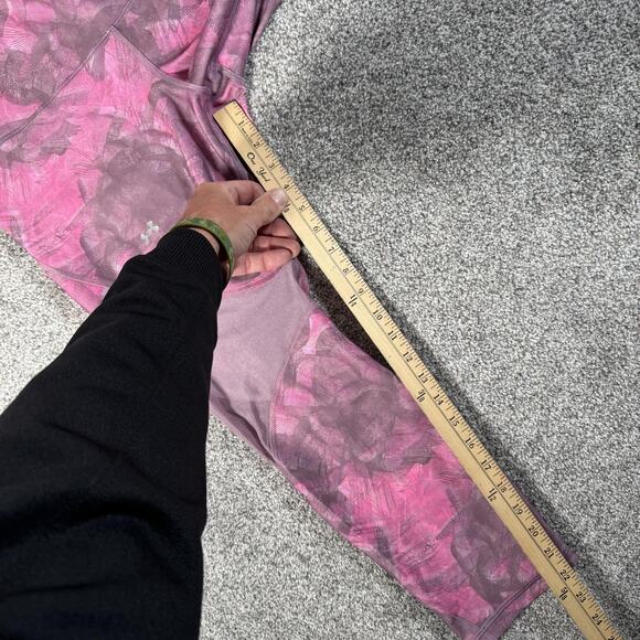 Under Armour HeatGear Compression Leggings Womens 2XL Pink Gray Capri 1328993 - Picture 4 of 12